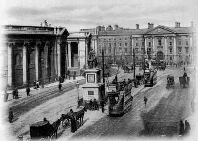 College Green, Dublin, c.1900 by Irish Photographer